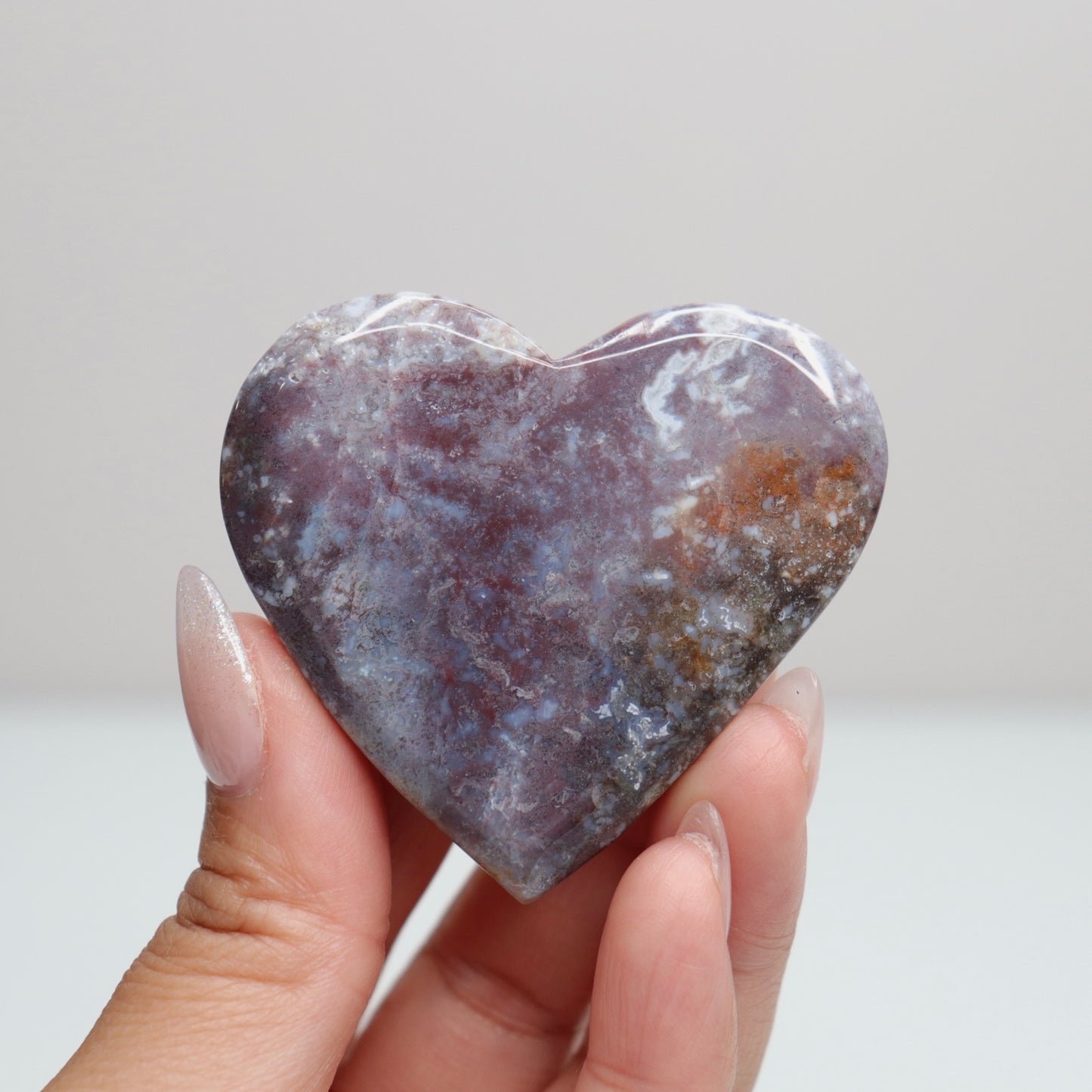 Moss Agate Heart | E