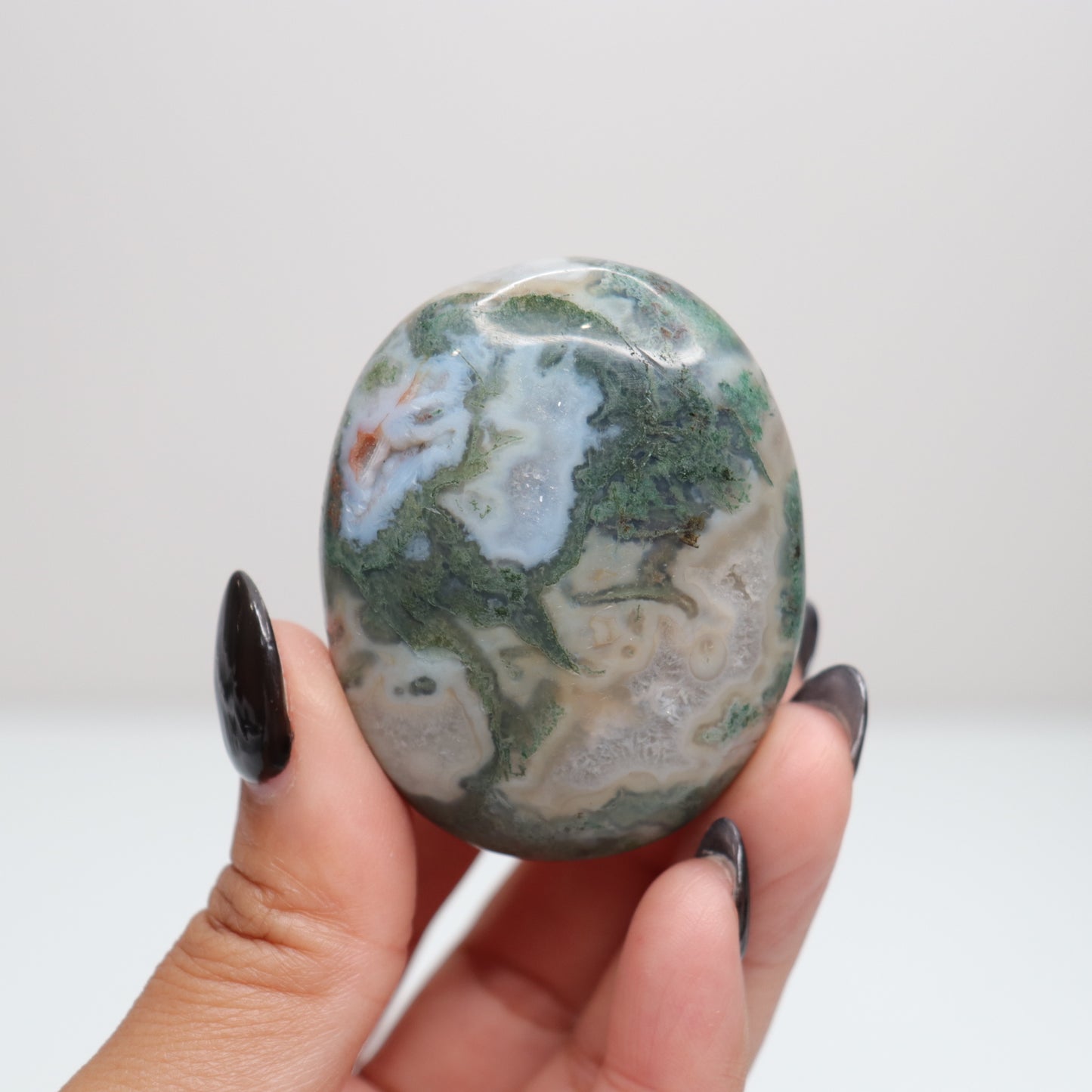 Moss Agate Palm Stone 29