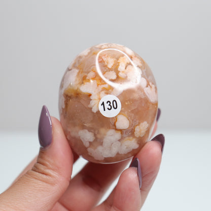 Flower Agate Palm Stone 130