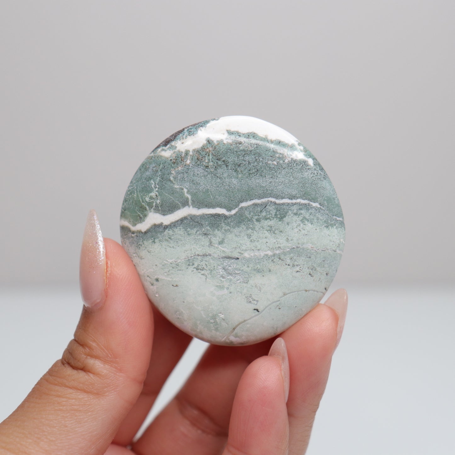 Green Sardonyx Flat Stone | 84