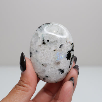 Rainbow Moonstone Palm Stone 68