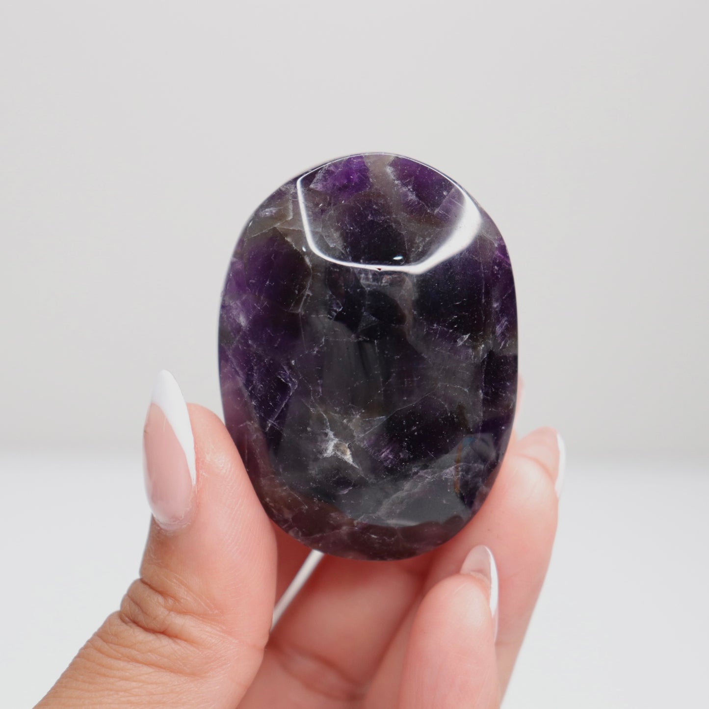 Dream Amethyst Palm Stone L