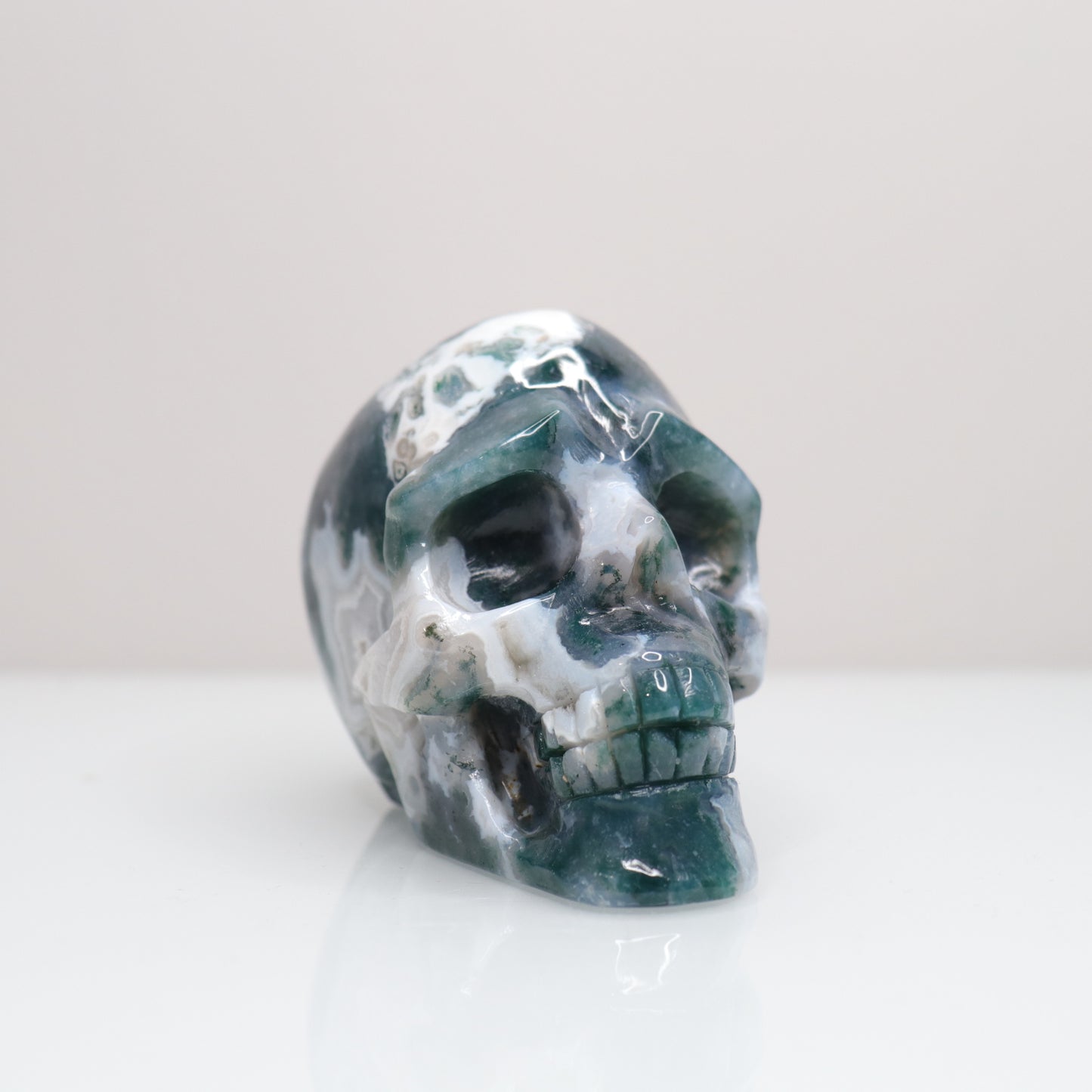 Moss Agate Skull | 3