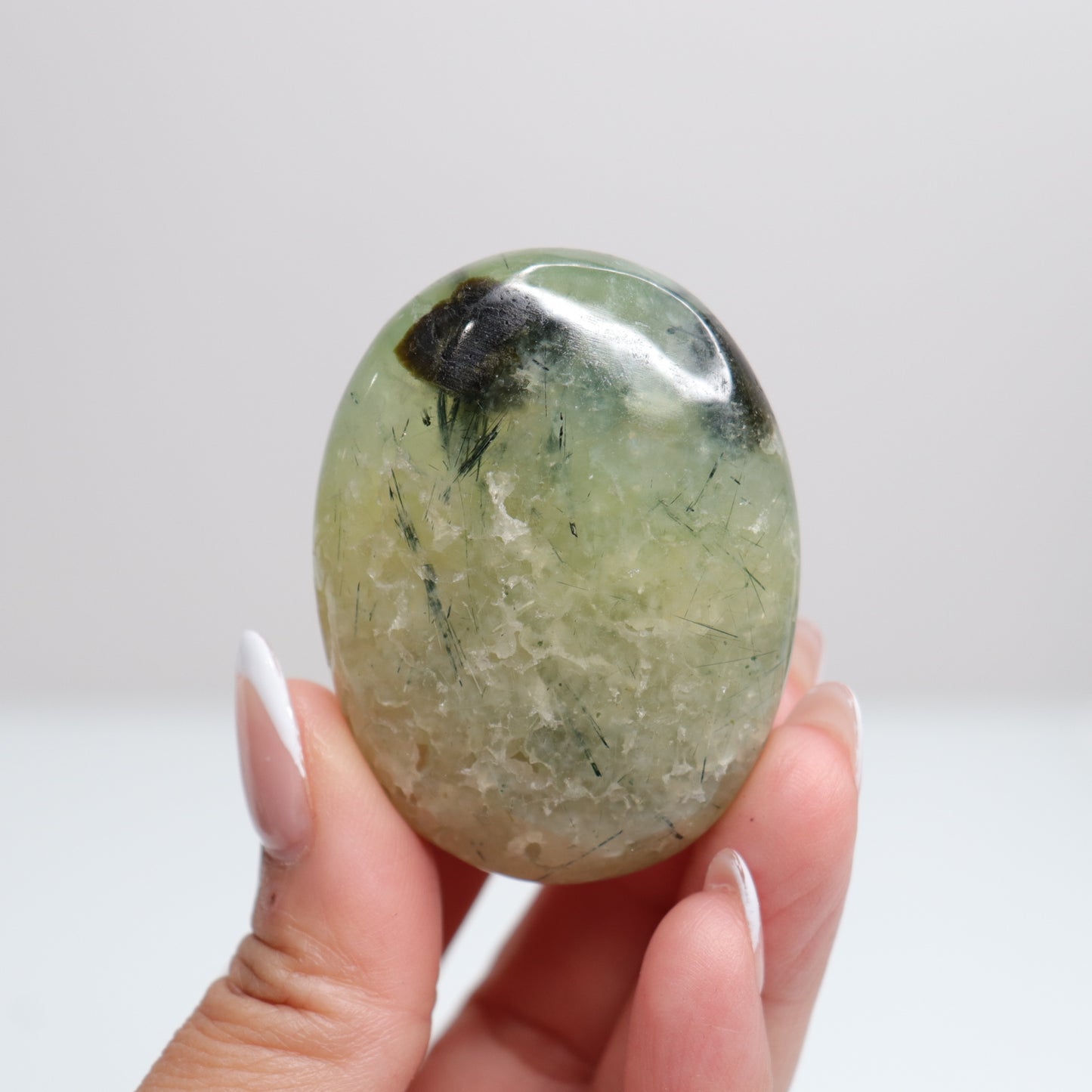 Prehnite Palm Stone 1