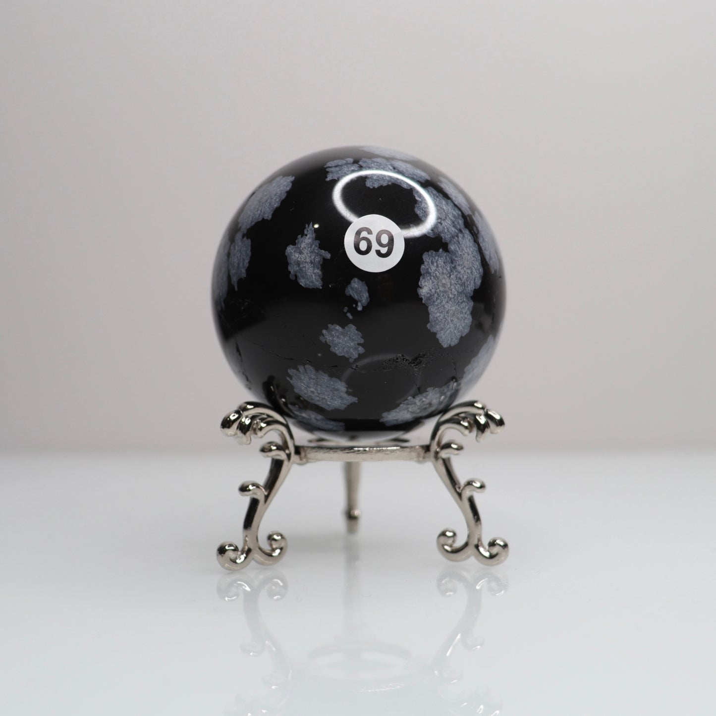 Snowflake Obsidian Sphere | 69