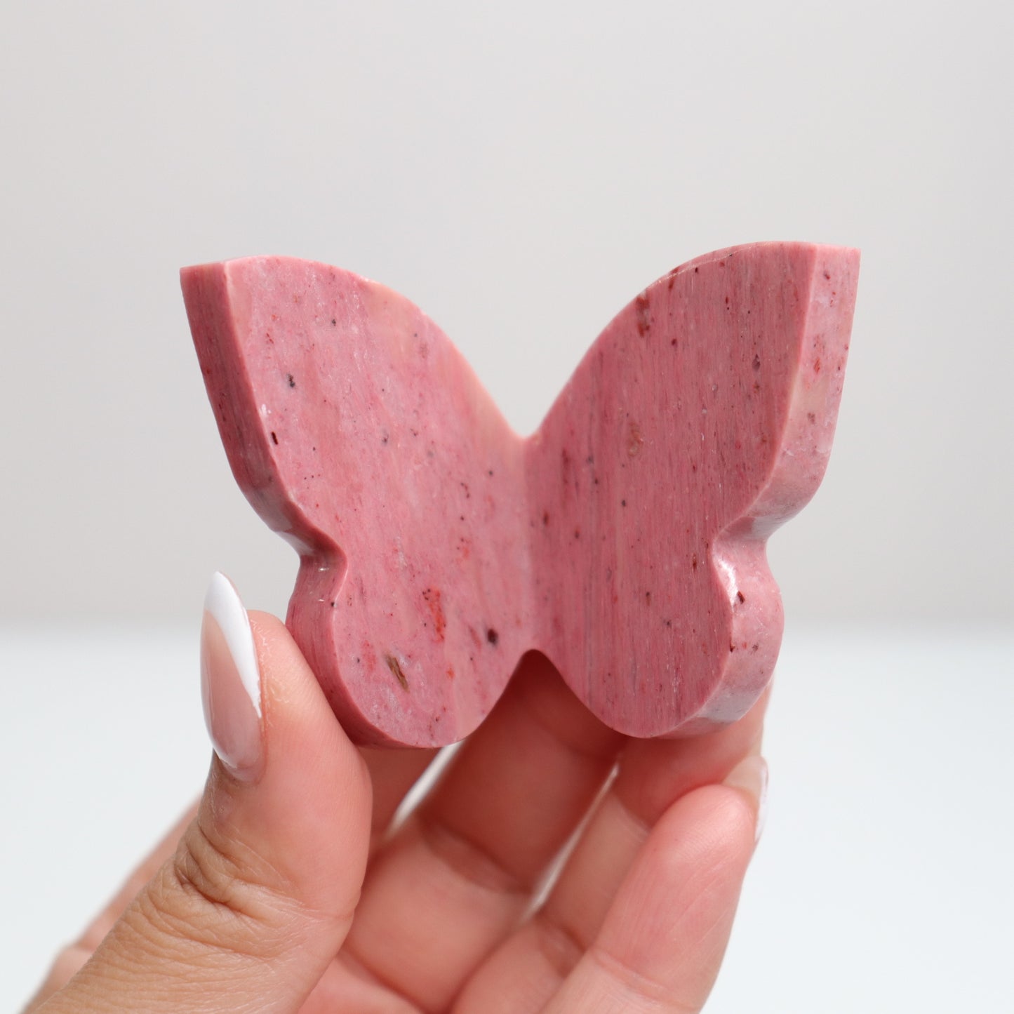Pink Petrified Wood Butterly J