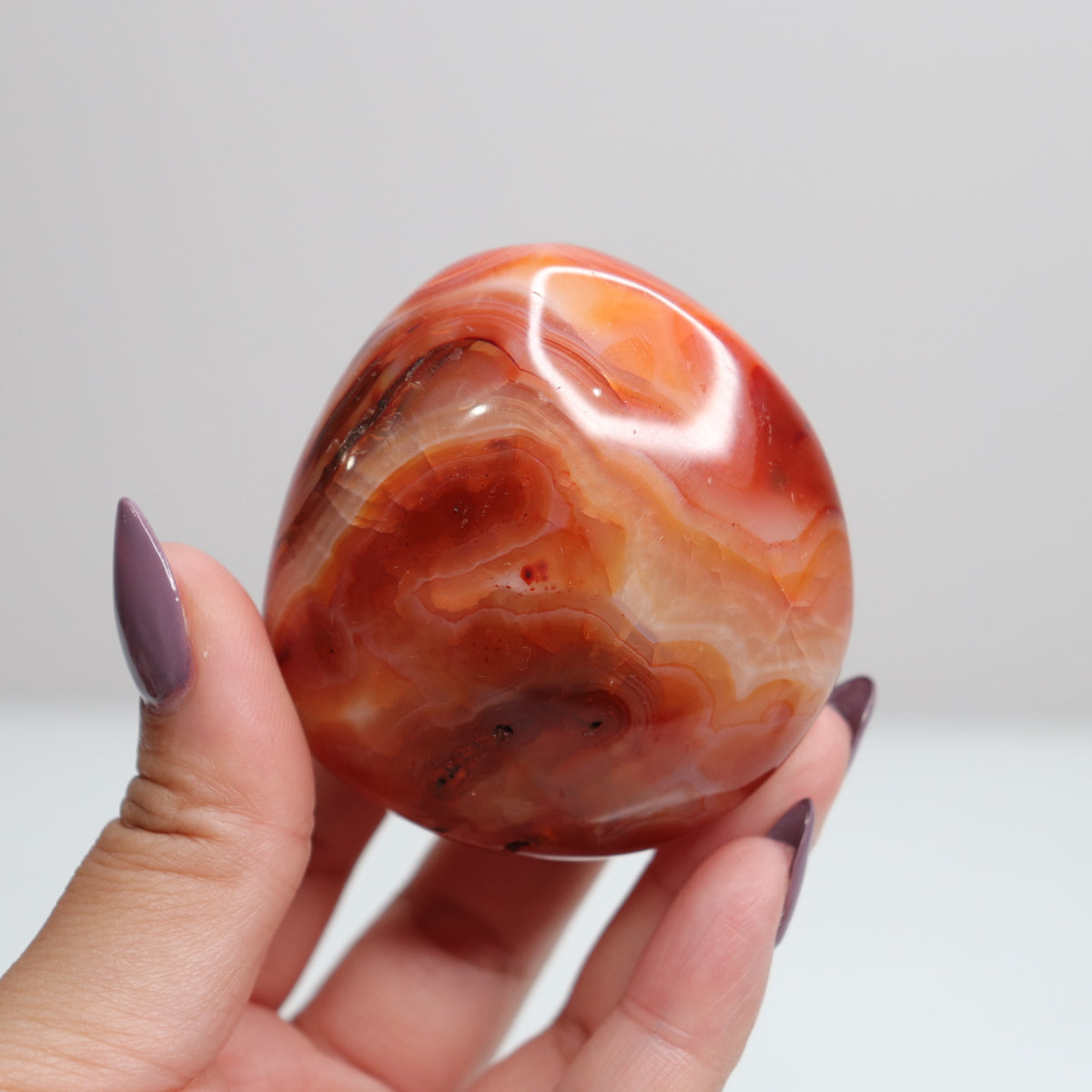 Carnelian Palm Stone 10