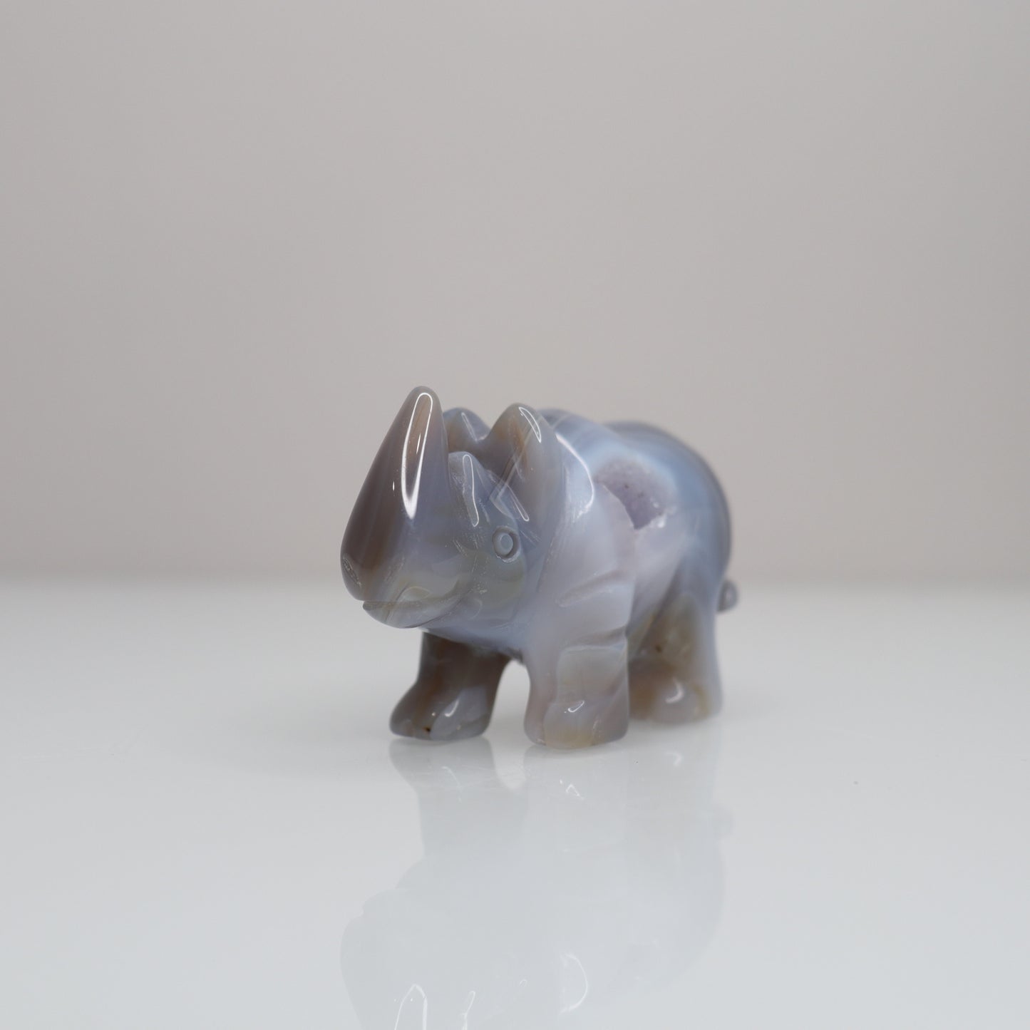 Druzy Agate Rhinoceros 🦏