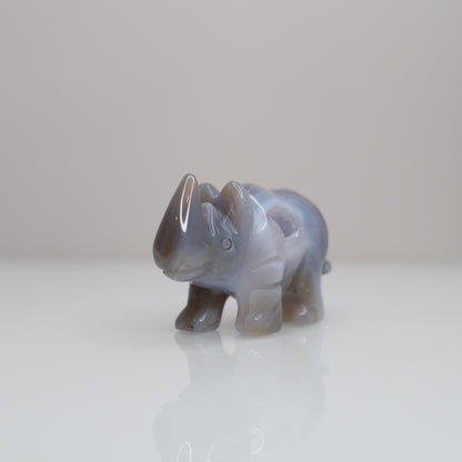 Druzy Agate Rhinoceros 🦏