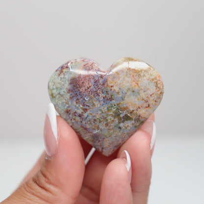 Moss Agate Heart | E