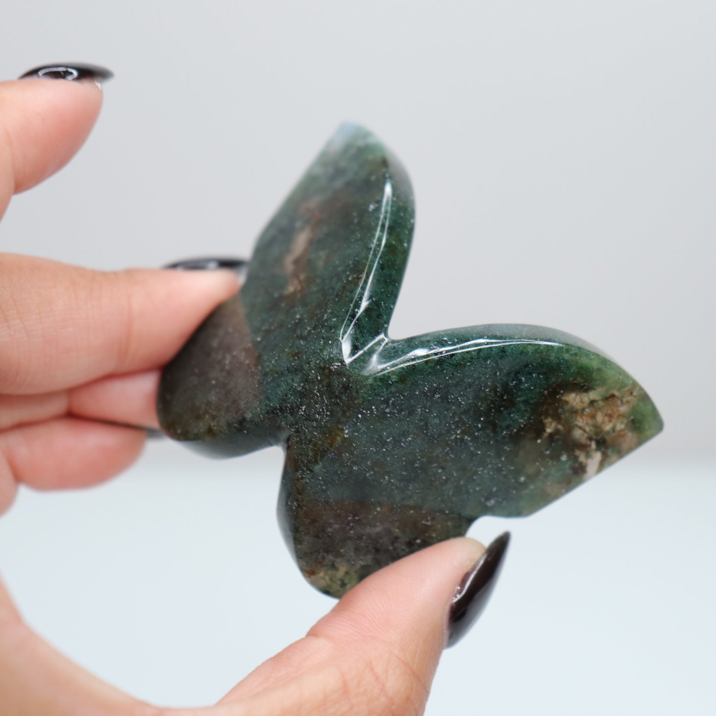 Moss Agate Butterfly 4