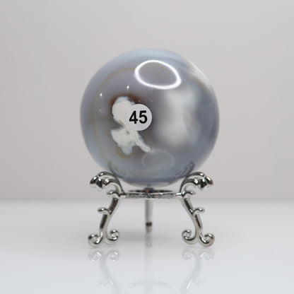 Orca Agate Sphere | 45
