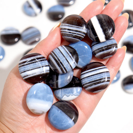 Blue Opal Mini Flat Stones