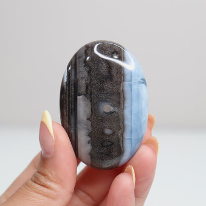 Blue Opal Palm Stone 14