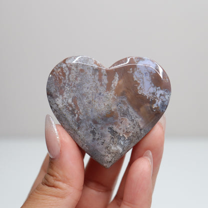 Moss Agate Heart | F