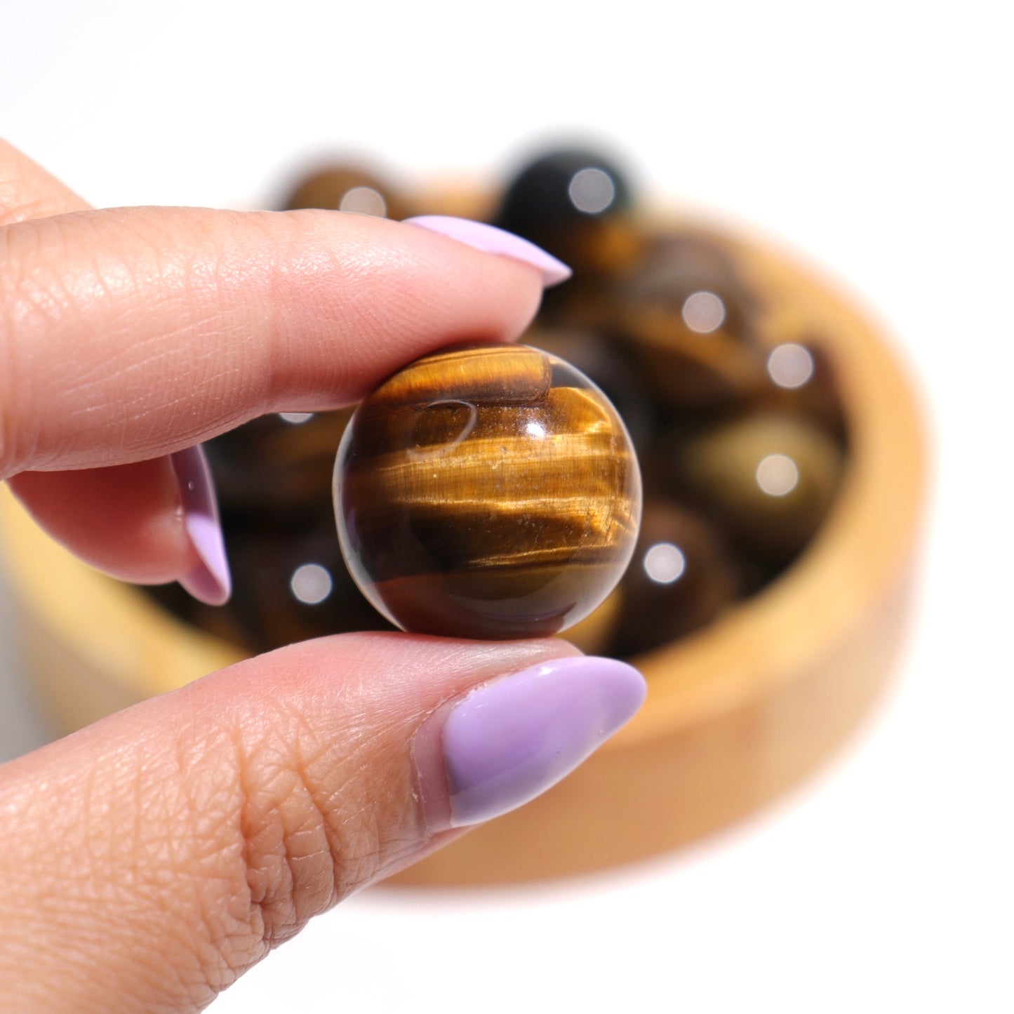 Tigers Eye Mini Spheres