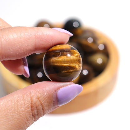 Tigers Eye Mini Spheres