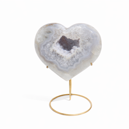 Druzy Agate Heart | XL