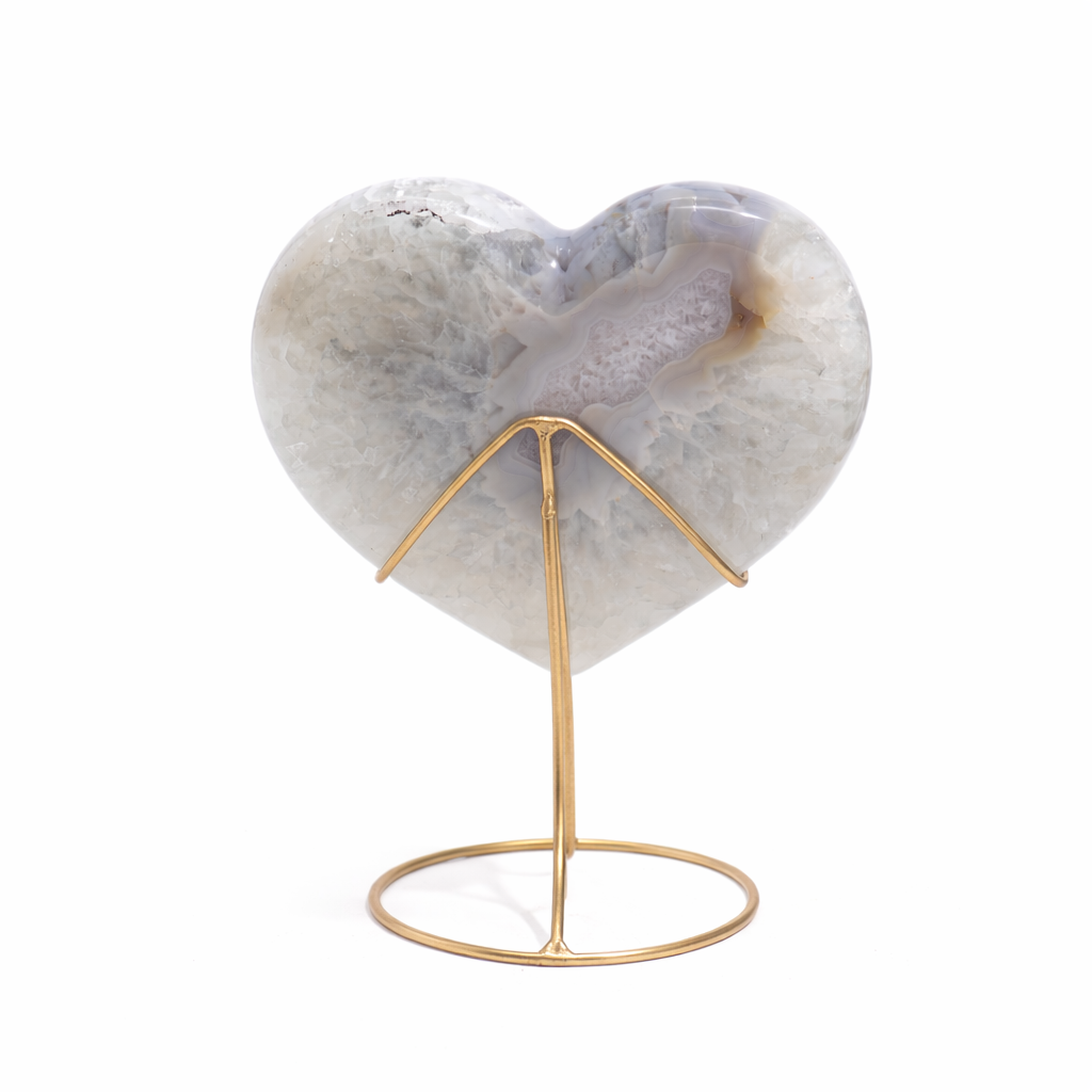 Druzy Agate Heart | XL