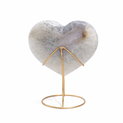Druzy Agate Heart | XL