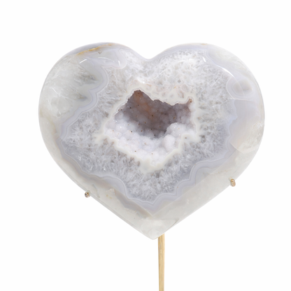 Druzy Agate Heart | XL