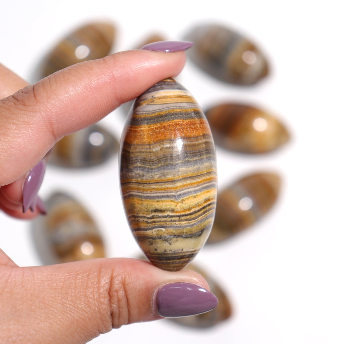 Grey/Yellow Calcite Shivas