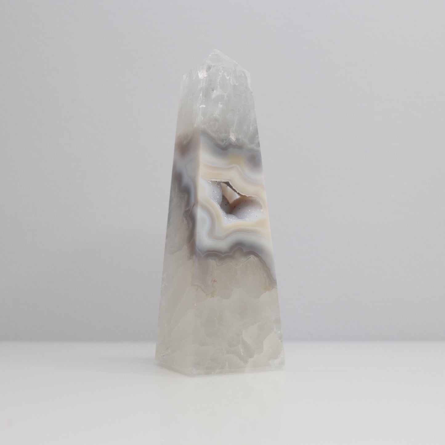 Druzy Agate Obelisk | 8