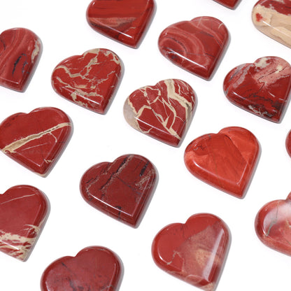 Red Jasper Hearts