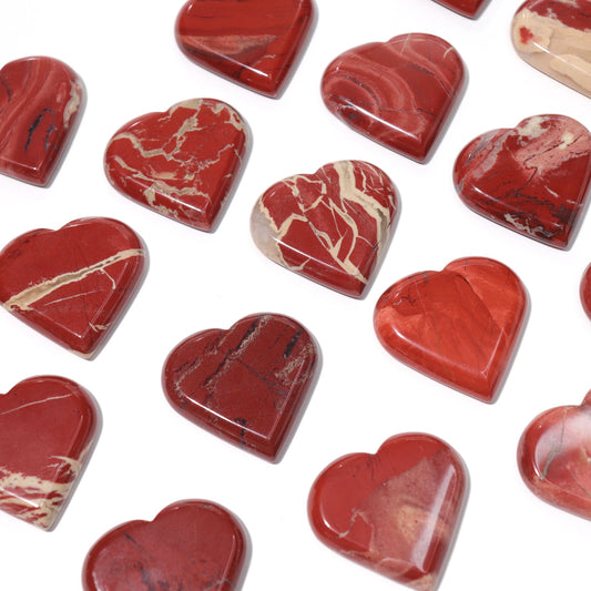 Red Jasper Hearts