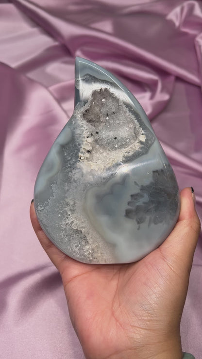 Druzy Agate Flame | 6