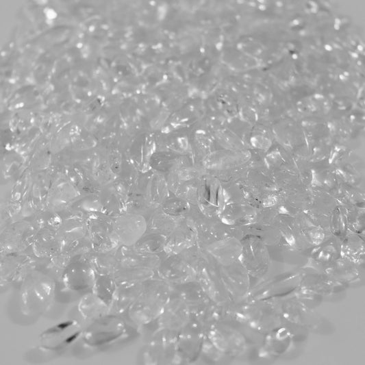 Clear Quartz Chips- Crescents & Crystals