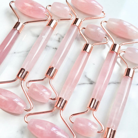Rose Quartz Face Roller - Crescents & Crystals