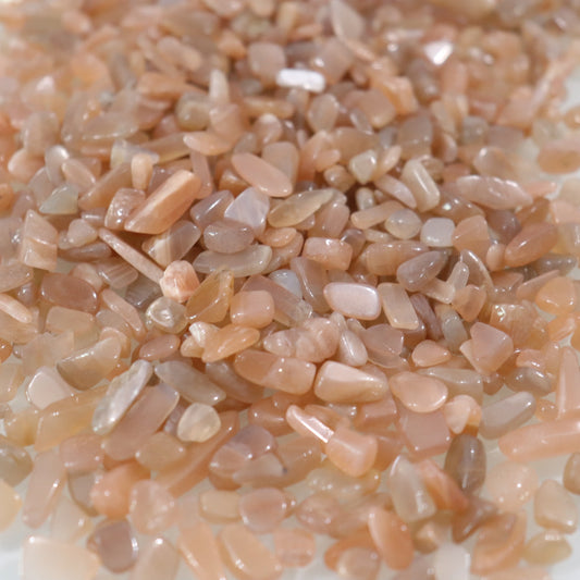Sunstone x Moonstone Chips - Crescents & Crystals