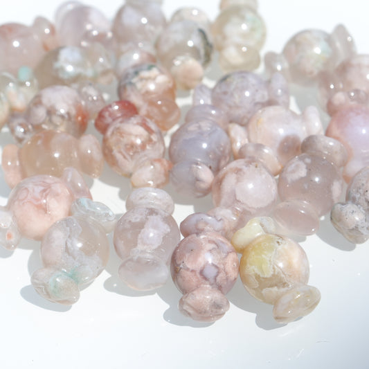 Flower Agate Candy- Crescents & Crystals