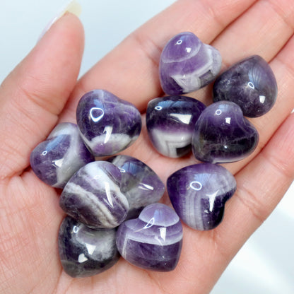 Dream Amethyst Hearts - Crescents & Crystals