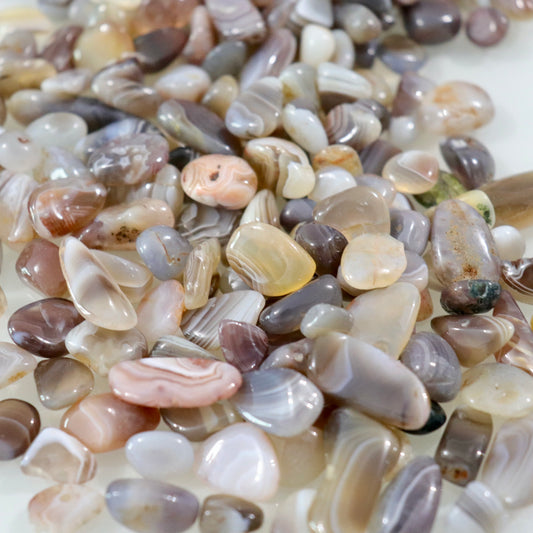 Botswana Agate Chips- Crescents & Crystals