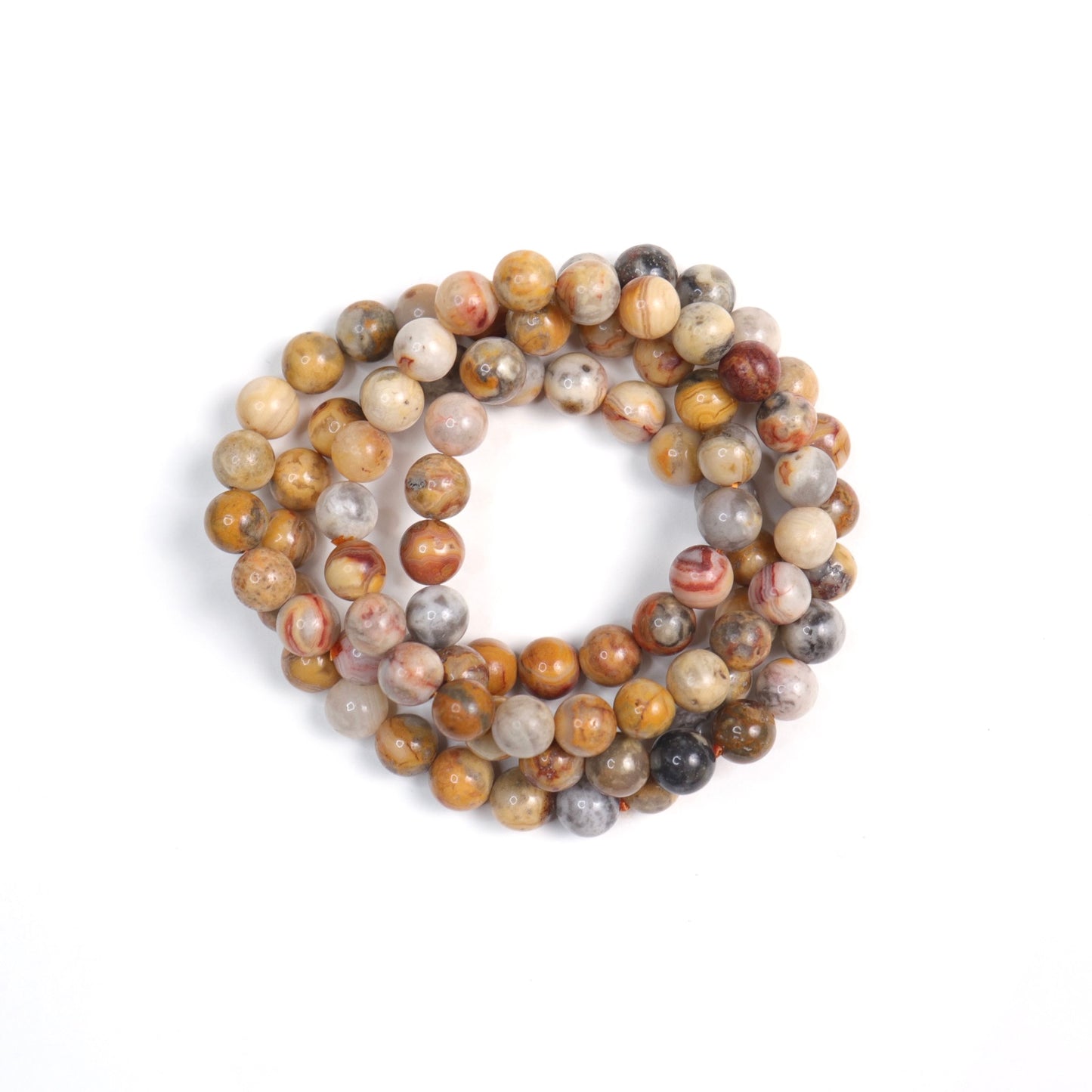 Crazy Lace Agate Bracelets | 6-8mm
