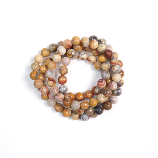 Crazy Lace Agate Bracelets | 6-8mm
