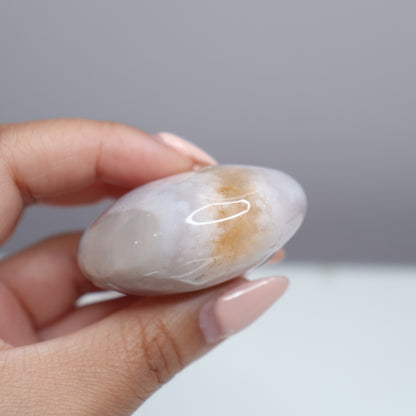 Flower Agate Round x Pink Amethyst | 10
