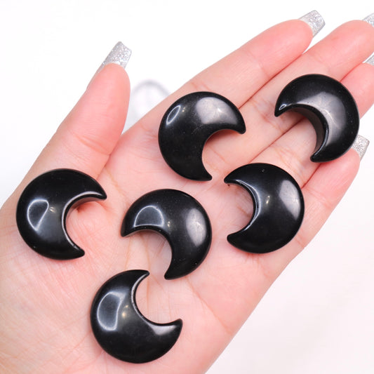 Black Obsidian Mini Moons