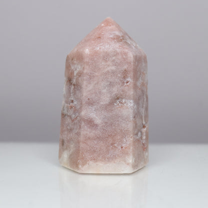 Pink Amethyst Tower- Crescents & Crystals