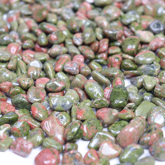 Unakite Chips - Crescents & Crystals