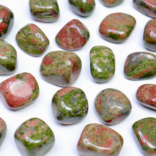 Unakite Tumbles - Crescents & Crystals