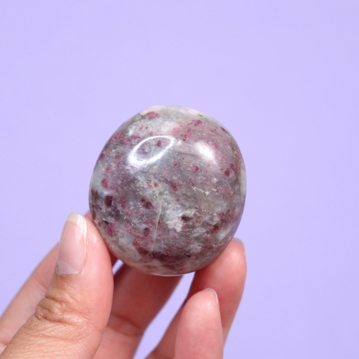 Rubellite Palm Stone  - Crescents & Crystals