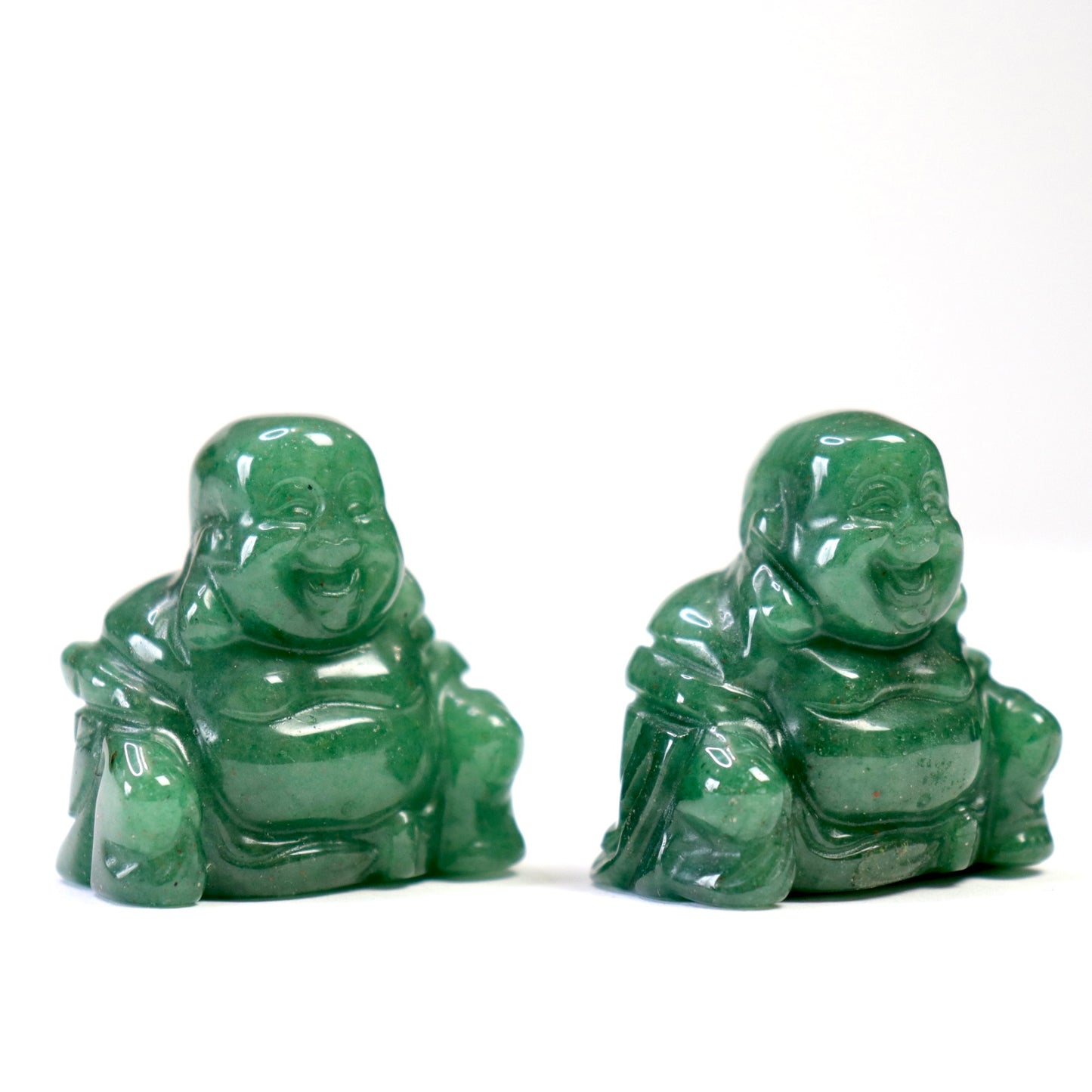  Green Aventurine Buddha- Crescents & Crystals
