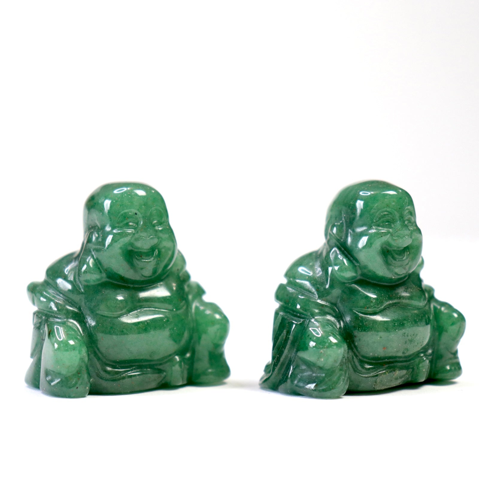  Green Aventurine Buddha- Crescents & Crystals