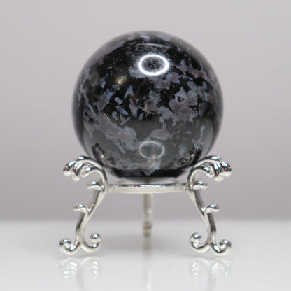 Indigo Gabbro Sphere - Crescents & Crystals