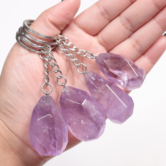 Amethyst Keychains | faceted
