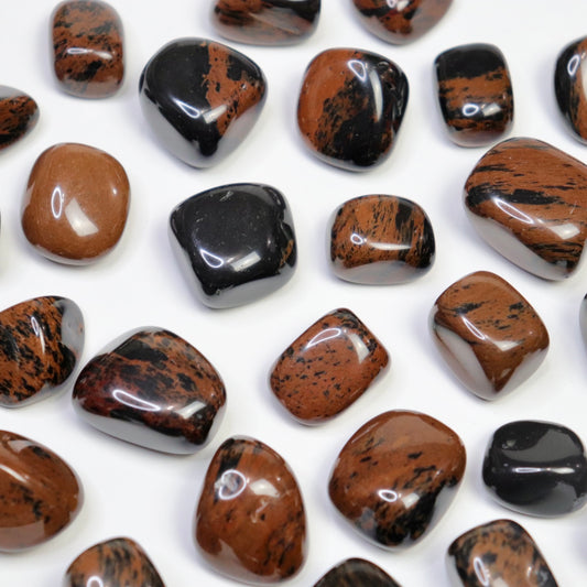 Mahogany Obsidian Tumbles - Crescents & Crystals