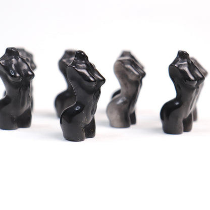 Silver Sheen Obsidian Mini Body